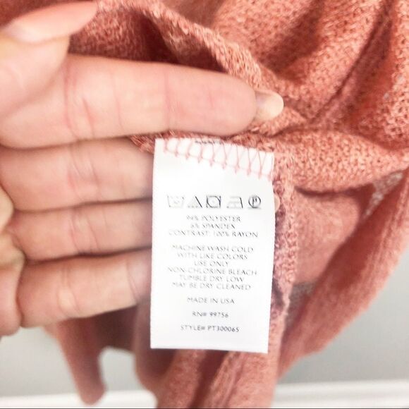 PAINTED THREADS | Peach Duster Open Front Lightweight Cardigan Women’s Size M - Picture 5 of 8